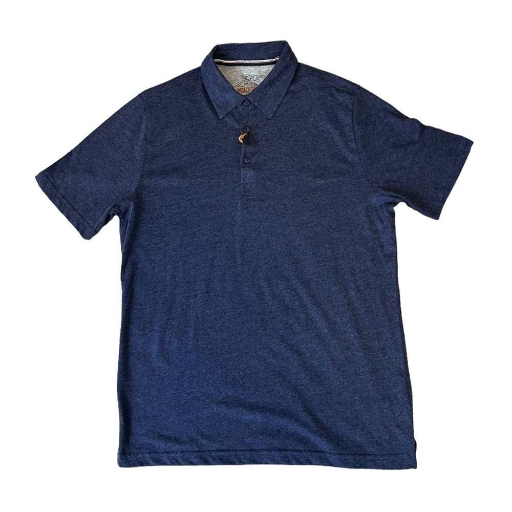 Weatherproof Vintage Men’s The Vintage Short Sleeve Tee Polo Ocean Blue Medium - Picture 4 of 9